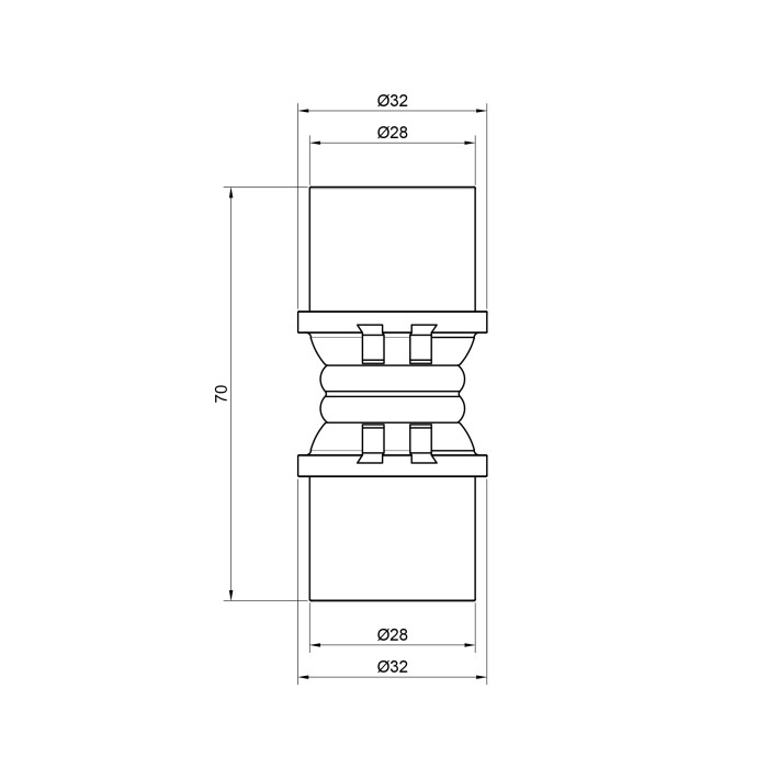 Муфта прес Icma 26 №400 (81400GP06)