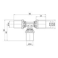 Трійник прес Icma 16 №406 (81406GH06)