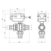Кран кульовий зонний Icma 1" №344 (82344AF0553)