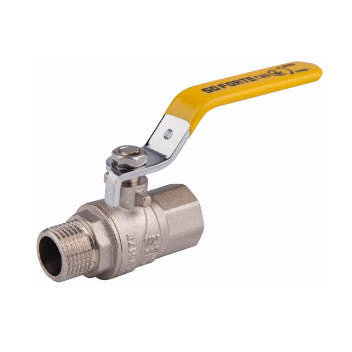 Кран кульовий SD Forte 1/2" ВЗ для газа (ручка) SF605G15 (SF605G15)