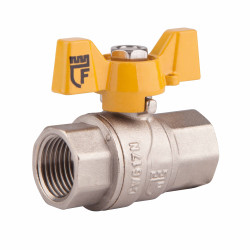 Кран кульовий SD Forte 1" ВР для газа (метелик) SF602G25 (SF602G25)