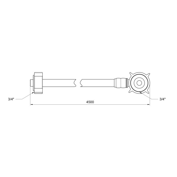 Шланг залив SD Plus для пральної машини 450 см SD095W450 (SD095W450)