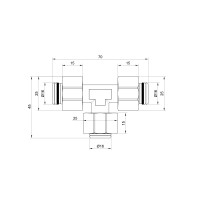 Трійник обтискний SD Plus 16 SD158W161616 (SD158W161616)