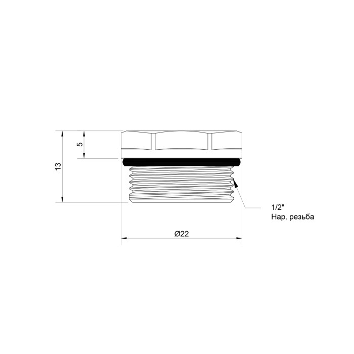 Кран Маєвського SD Plus 1/2" SD212W15 (SD212W15)