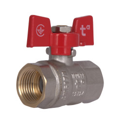 Кран кульовий Thermo Alliance Standart 1/2" ВР для води (метелик) SD602NW15PN40 (SD602NW15PN40)