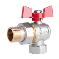 Кран кульовий "Американка" SD Plus 3/4" ВЗ кутовий SD222NW20PN40 (SD222NW20PN40)