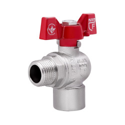 Кран кульовий SD Forte 1/2" ВЗ для води угловой (метелик) SF267W15 (SF267W15)
