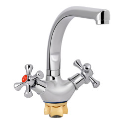 Змішувач для кухні Lidz Lamb 276F двохвентильний LDLAM276FCRM22019 Chrome (LDLAM276FCRM22019)
