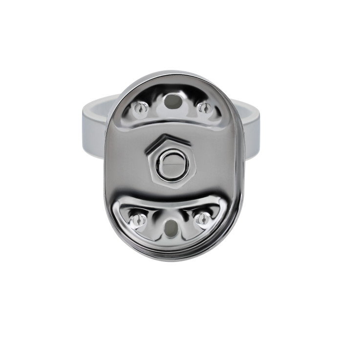 Склянка з тримачем Lidz Oreo 0401 настінний (матове скло) LDORE0401CRM22163 Chrome (LDORE0401CRM22163)