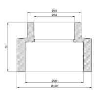 Муфта PPR Thermo Alliance 90х63 (DSB122)