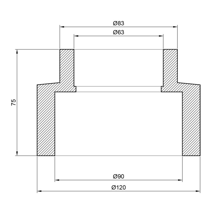 Муфта PPR Thermo Alliance 90х63 (DSB122)