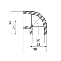 Кутик PPR Thermo Alliance 20, 90° (DSE001)
