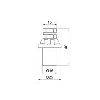 Заглушка прес Icma 16х2 №417 (81417GH06)