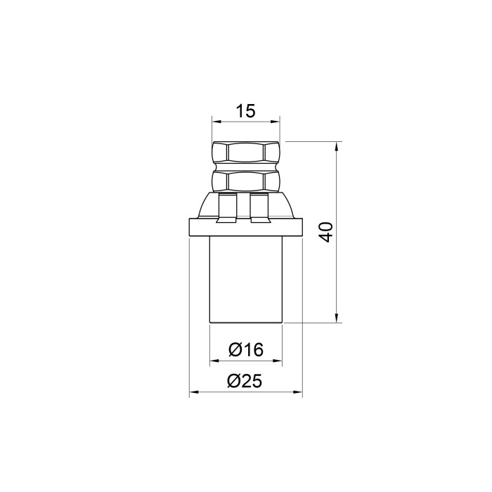 Заглушка пресс Icma 16х2 №417 (81417GH06)