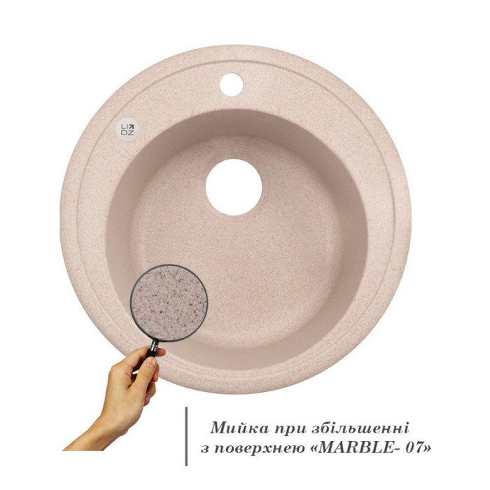Кухонна мийка Lidz D510/200 MAR-07 (LIDZMAR07D510200) (LIDZMAR07D510200)