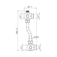 Байпас для колектора SD Forte 1" SF004W25 (SF004W25)