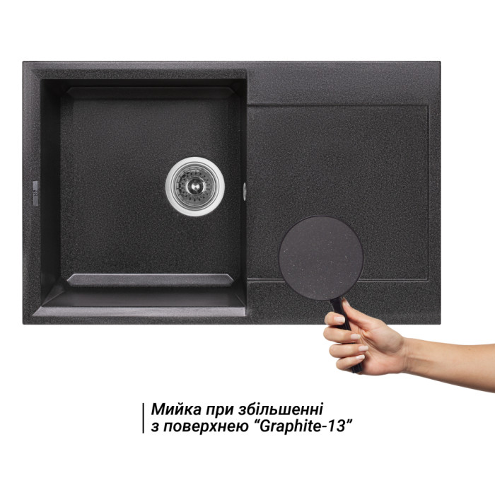 Кухонна мийка Lidz 790x495/230 GRF-13 (LIDZGRF13790495230) (LIDZGRF13790495230)
