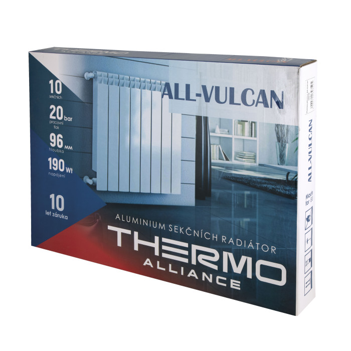 Радіатор алюмінієвий Thermo Alliance All-Vulcan 500/96 1,05 кг (V50096A)