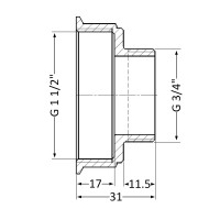 Переход SD Plus 1 1/2"х3/4" SD4094020 (SD4094020)