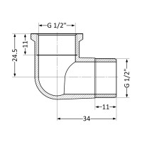 Угол SD Plus 1/2" ВЗ SD42115U (SD42115U)
