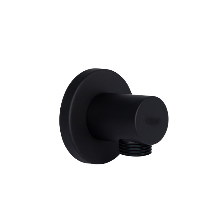 Підключення для шланга Qtap Spojeni округле QTCRBB030 Black Matt (QT809910842856OB)