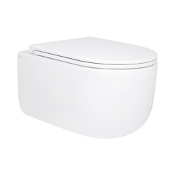 Унітаз підвісний Qtap Taurus безободковий з сидінням Soft-close QT2433084EUQW (QT2433084EUQW)