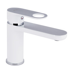 Змішувач для раковини Qtap Jay QTJAY270CRW45551 Chrome/White (QTJAY270CRW45551)