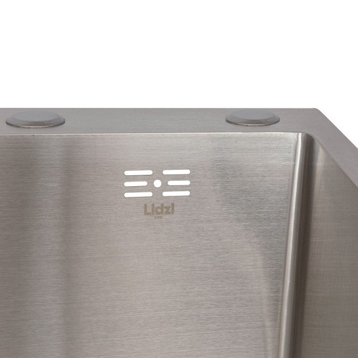 Мийка для кухні інтегрована Lidz Handmade H6350L крило ліворуч (LDH6350BRUL45588) Brushed Steel 3,0/1,0 мм (LDH6350BRUL45588)