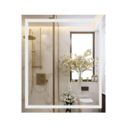 Дзеркало Qtap Mideya (MI1) 700х800 з LED-підсвічуванням Touch, з антизапотіванням, димером, рег. яскравості QT2078DCF7080W (QT2078DCF7080W)