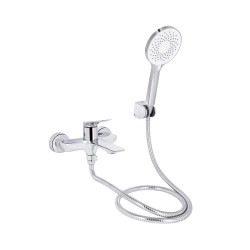 Змішувач для ванни Qtap Vlasta New (з душовим гарнітуром) QTVLA259CRM45642 Chrome (QTVLA259CRM45642)