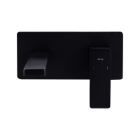 Змішувач для раковини Qtap Gemini прихованого монтажу QTGEM273BLM45694 Black Matt (QTGEM273BLM45694)