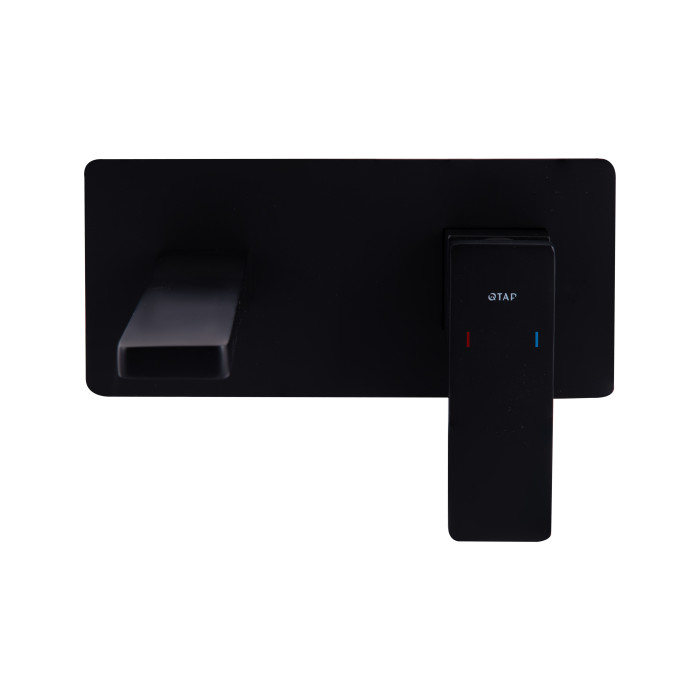 Змішувач для раковини Qtap Gemini прихованого монтажу QTGEM273BLM45694 Black Matt (QTGEM273BLM45694)