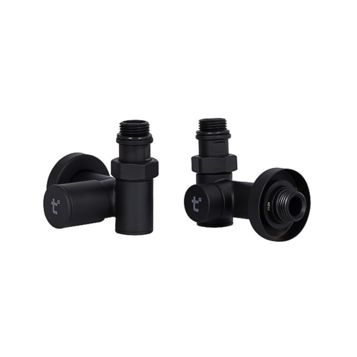 Комплект кранів Thermo Alliance Standart 1/2" чорний, для рушникосушарки кутовий SF395W15HEB (SF395W15HEB)