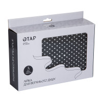 Лійка для верхнього душу Qtap Hlavova 300x200 мм прямокутна QTHLA107BLM45783 Black Matt (QTHLA107BLM45783)
