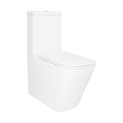 Унітаз підлоговий Qtap Tern Ultra Quiet безобідковий з сидінням Soft-Close QT17226003AW White (QT17226003AW)