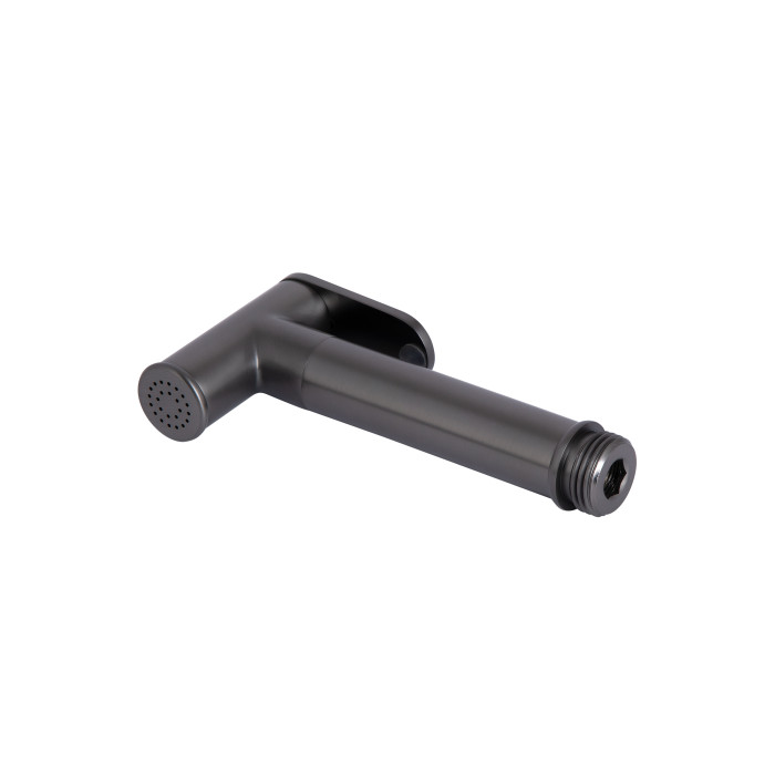 Набор для гігієнічного душу Qtap Slavonice округлий QTSLA262GMB45916 Gunmetal Black PVD (QTSLA262GMB45916)