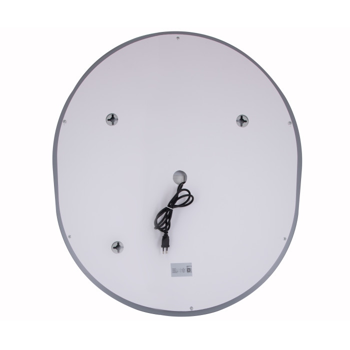 Дзеркало Qtap Gemini 800х700 з LED-підсвічуванням Touch, з антизапотіванням, з димером, рег. темп. кольору (3000-6500K) Reverse QT2578R8070 (QT2578R8070)