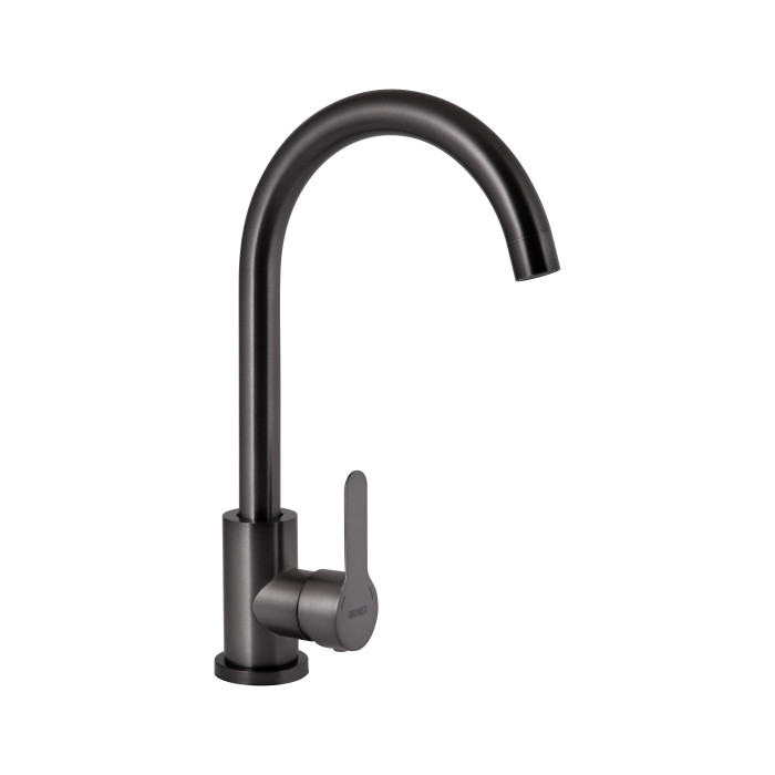 Змішувач для кухні U-образний Brinex Pure 015F U-образний  Graphite BRIPUR015FGRP (BRIPUR015FGRP)