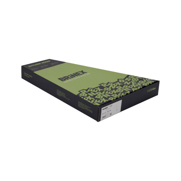 Змішувач для кухні U-образний Brinex Pure 015F U-образний  Graphite BRIPUR015FGRP (BRIPUR015FGRP)