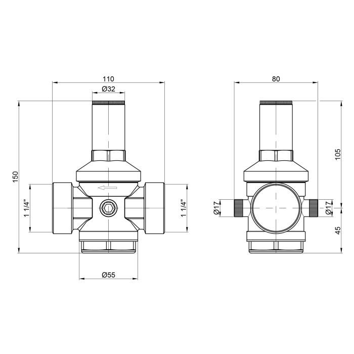 Редуктор Icma 1" 1/4 №246 (91246AG05)