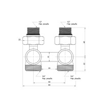 Вентиль двотрубний Icma 1/2" №897 (82897AD06)