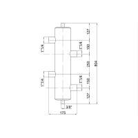 Гидрострелка Icma 1" 1/4 №C303 (92C303AG06)