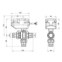 Кран кульовий зонний Icma 1/2" №344 (82344AD0553)
