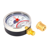 Термоманометр SD Plus 80 мм 1/2", нижнє підмикання SD17210B (SD17210B)