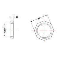 Контргайка чугунная 3/4" (КЧ31620)