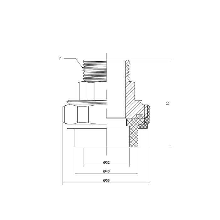 Згін "Американка" PPR Thermo Alliance 32х1" ЗР (DSI203)