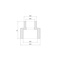 Муфта PPR Thermo Alliance 32х20 (DSB102)