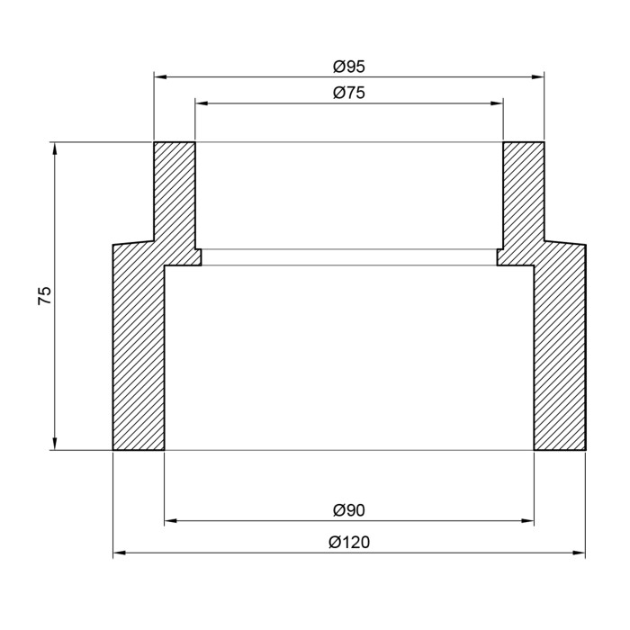 Муфта PPR Thermo Alliance 90х75 (DSB123)