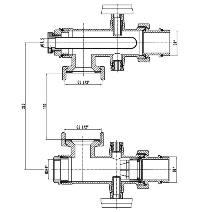 Конектор для колектора SD Forte 1" SF005W25 (SF005W25)