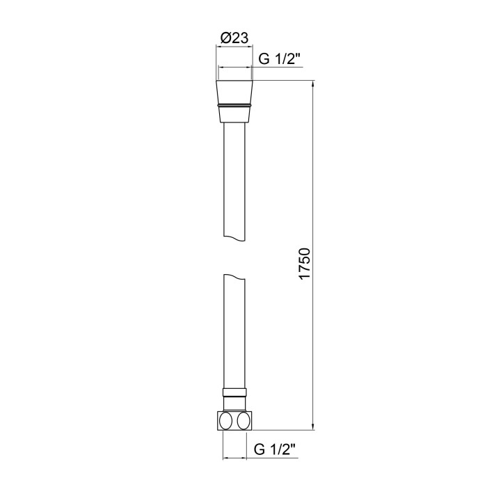 Шланг Lidz Niagara 09 1,75 м LDNIA09CRM35459 Chrome (LDNIA09CRM35459)